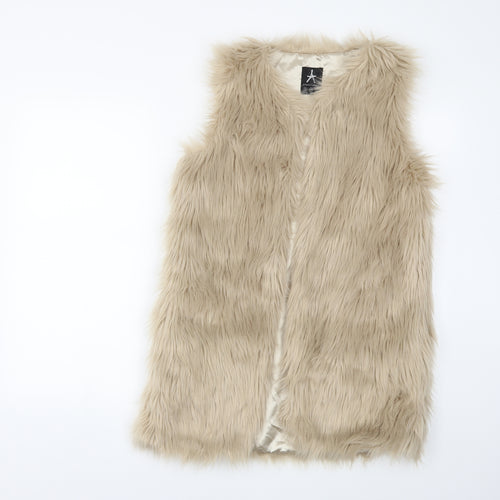 Atmosphere Womens Beige   Gilet Coat Size 6