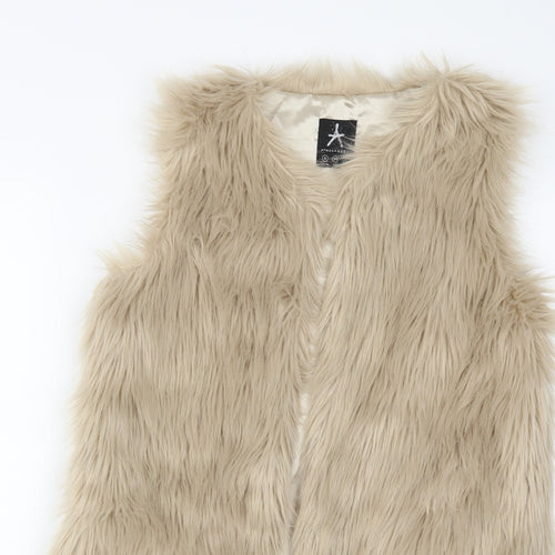 Atmosphere Womens Beige   Gilet Coat Size 6