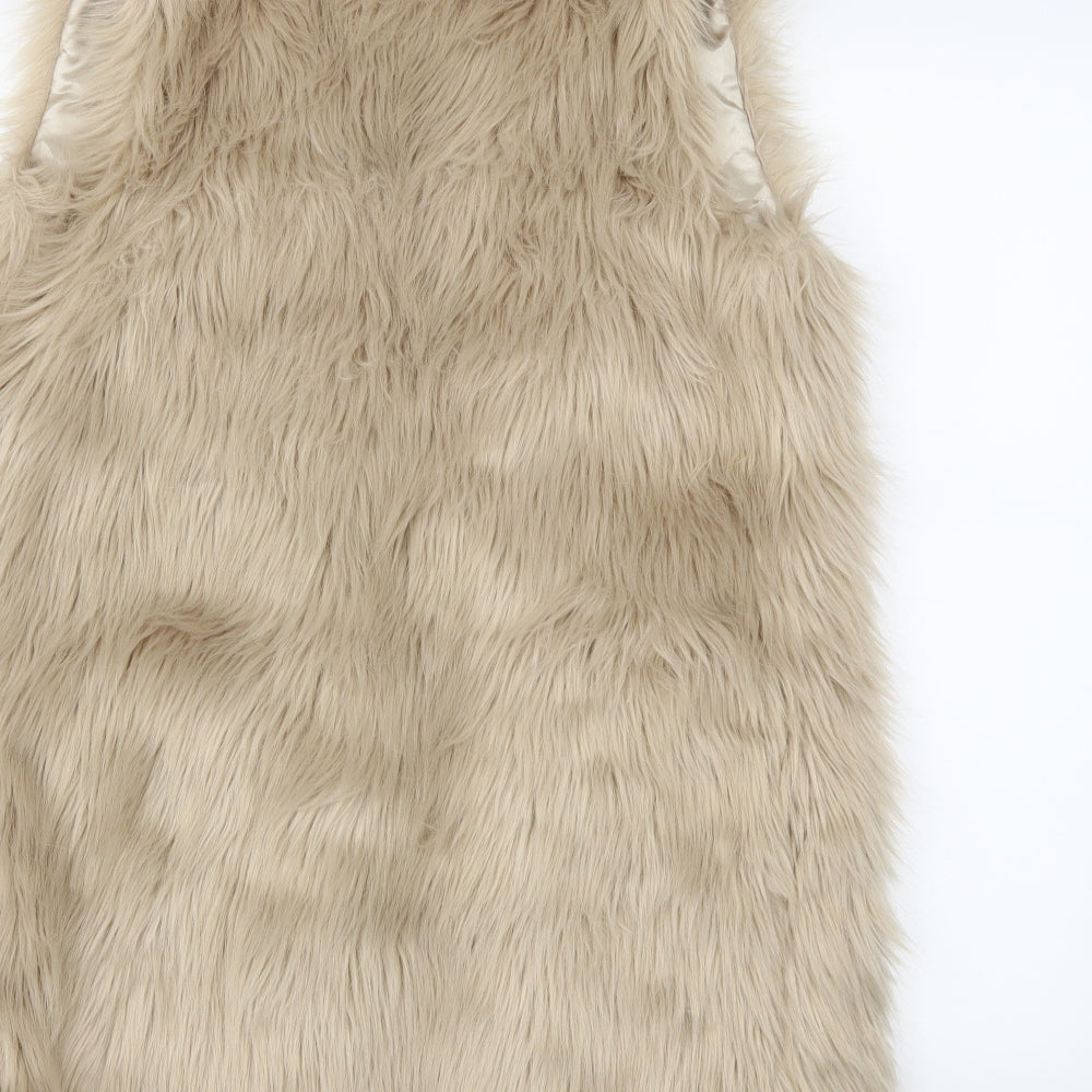 Atmosphere Womens Beige   Gilet Coat Size 6
