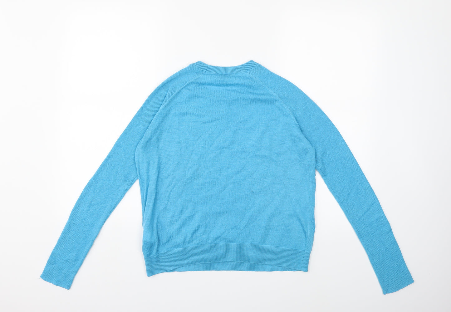 Warehouse Womens Blue  Knit Pullover Jumper Size 12