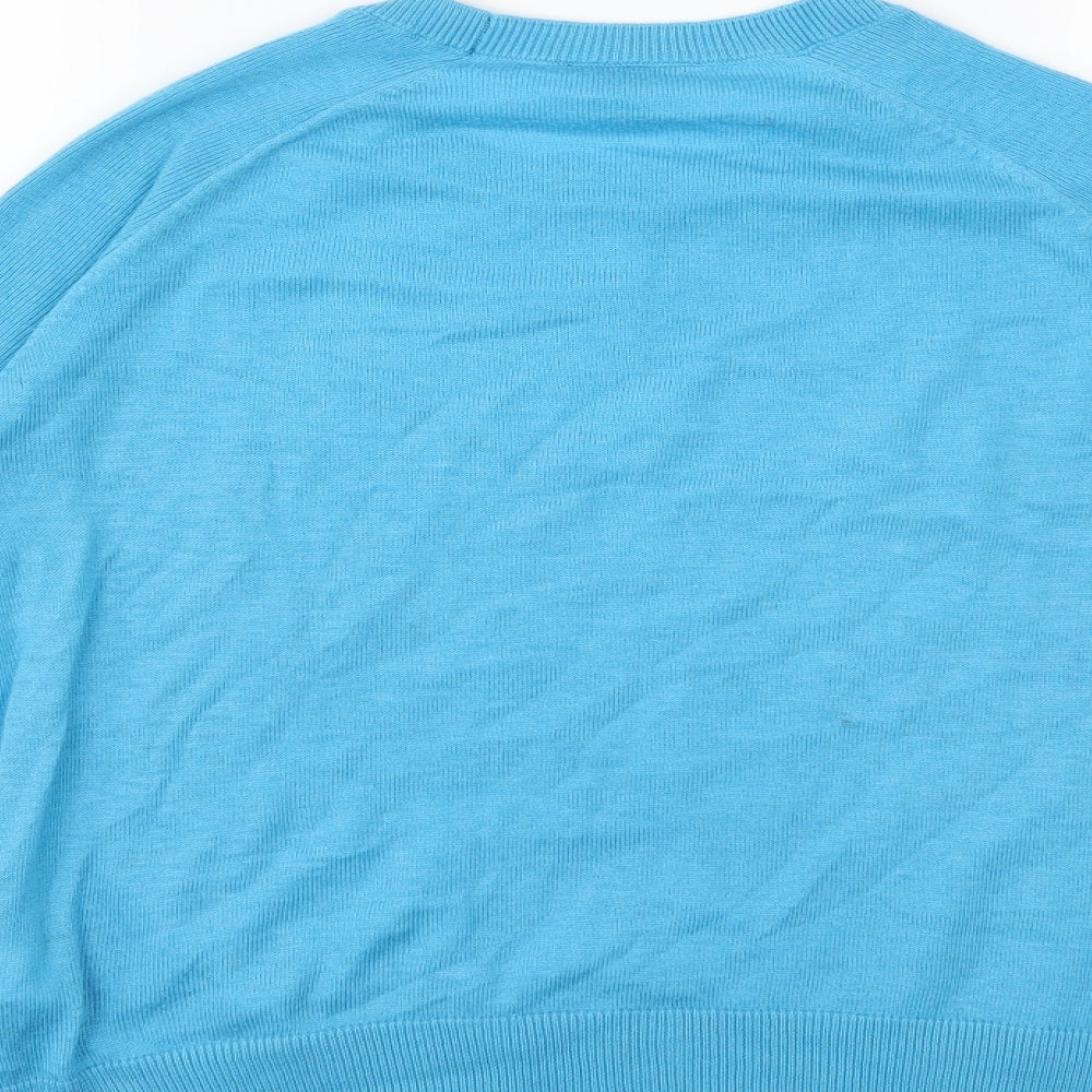 Warehouse Womens Blue  Knit Pullover Jumper Size 12