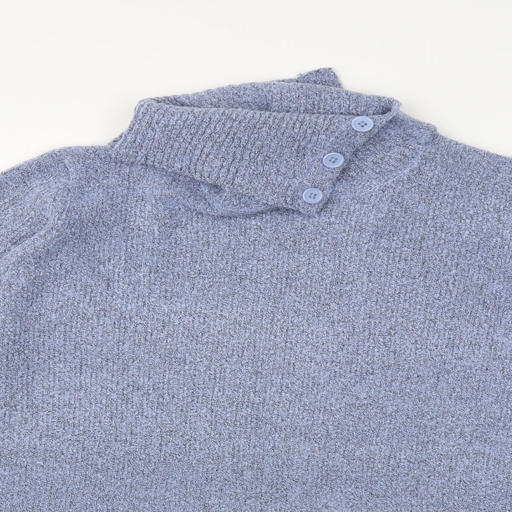 Julipa Womens Blue  Knit Pullover Jumper Size 24