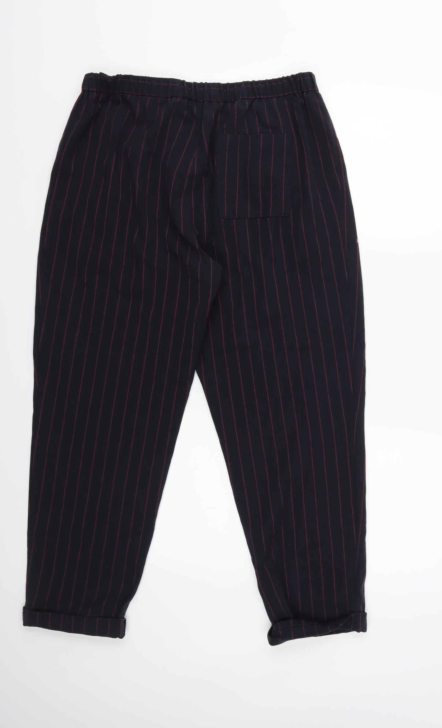 Light Before Dark Womens Blue Striped  Trousers  Size L L26 in