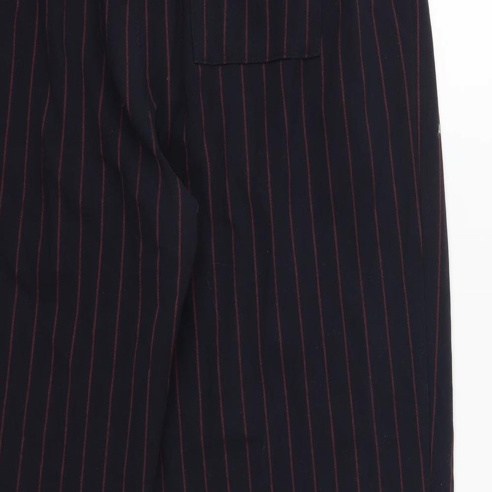 Light Before Dark Womens Blue Striped  Trousers  Size L L26 in