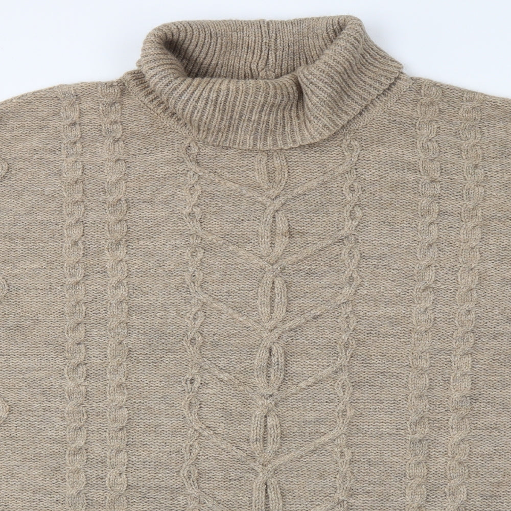 Very Womens Brown  Knit Pullover Jumper One Size