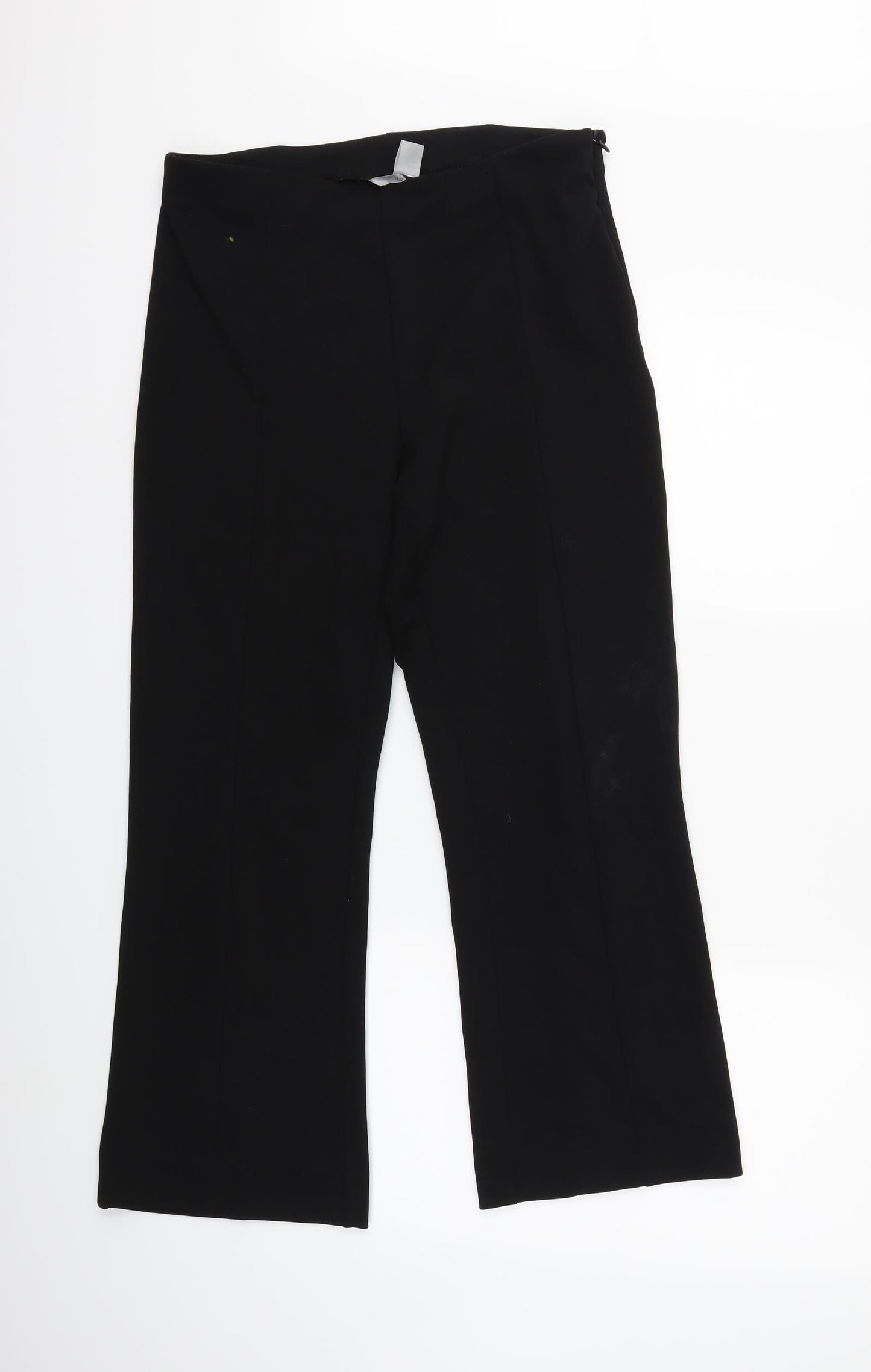 H&M Womens Black   Trousers  Size M L28 in