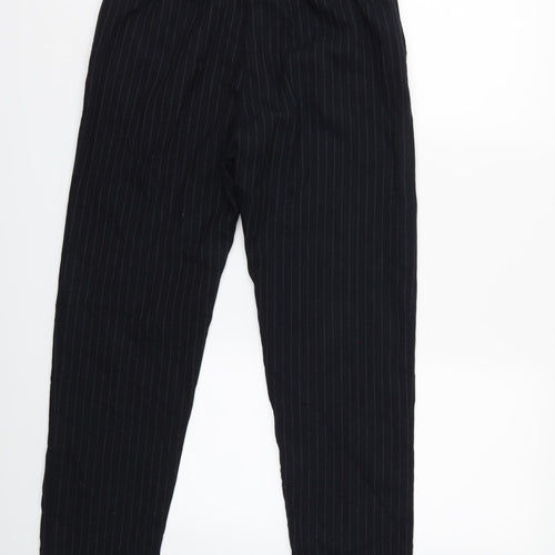 H&M Womens Blue Striped  Trousers  Size 10 L27 in