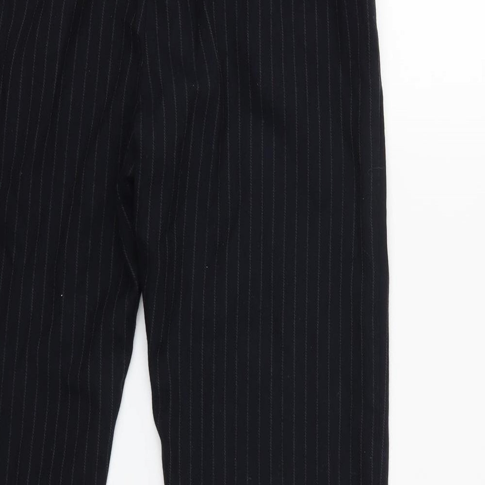 H&M Womens Blue Striped  Trousers  Size 10 L27 in