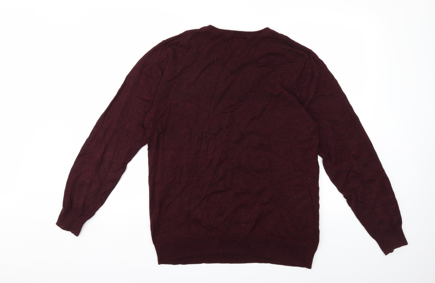 Easy Mens Red  Knit Pullover Jumper Size M
