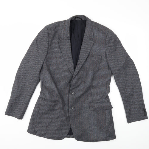 Preworn Mens Grey   Jacket Suit Jacket Size 38