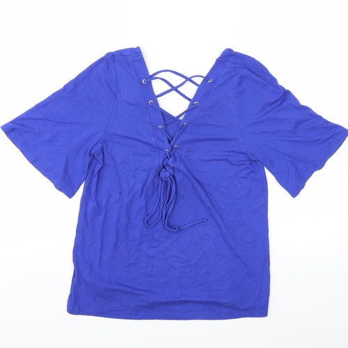 New Look Womens Blue   Basic T-Shirt Size 8