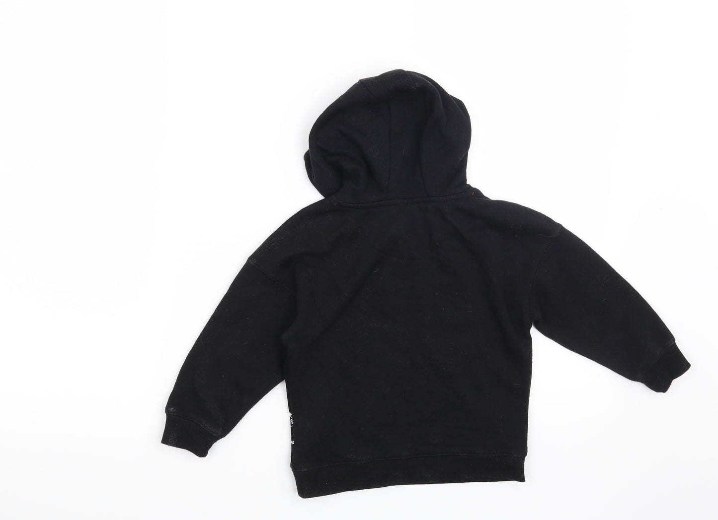Primark Boys Black   Pullover Hoodie Size 2-3 Years  - Totally Roar-some