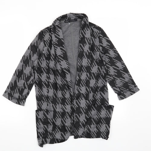 NEXT Womens Grey Houndstooth  Jacket Blazer Size 8