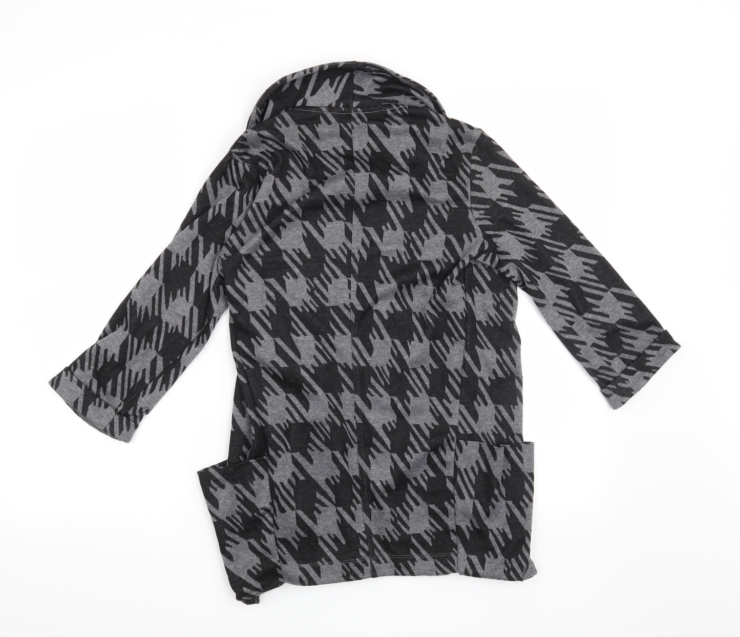 NEXT Womens Grey Houndstooth  Jacket Blazer Size 8