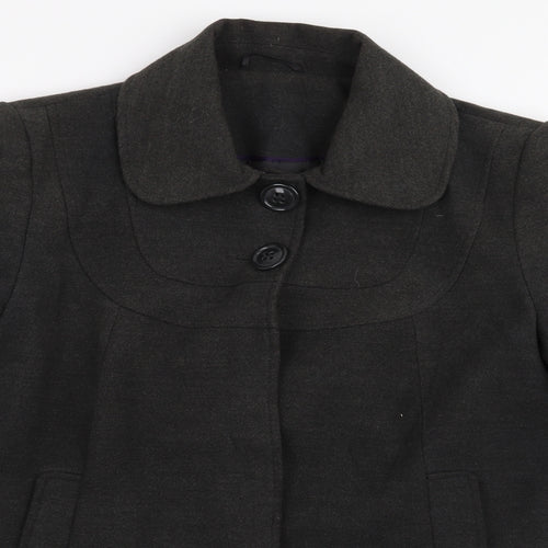 F&F Womens Grey   Overcoat Coat Size 16