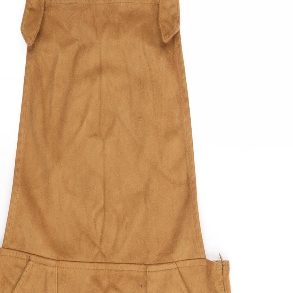 Primark Womens Brown   Pinafore/Dungaree Dress  Size 8