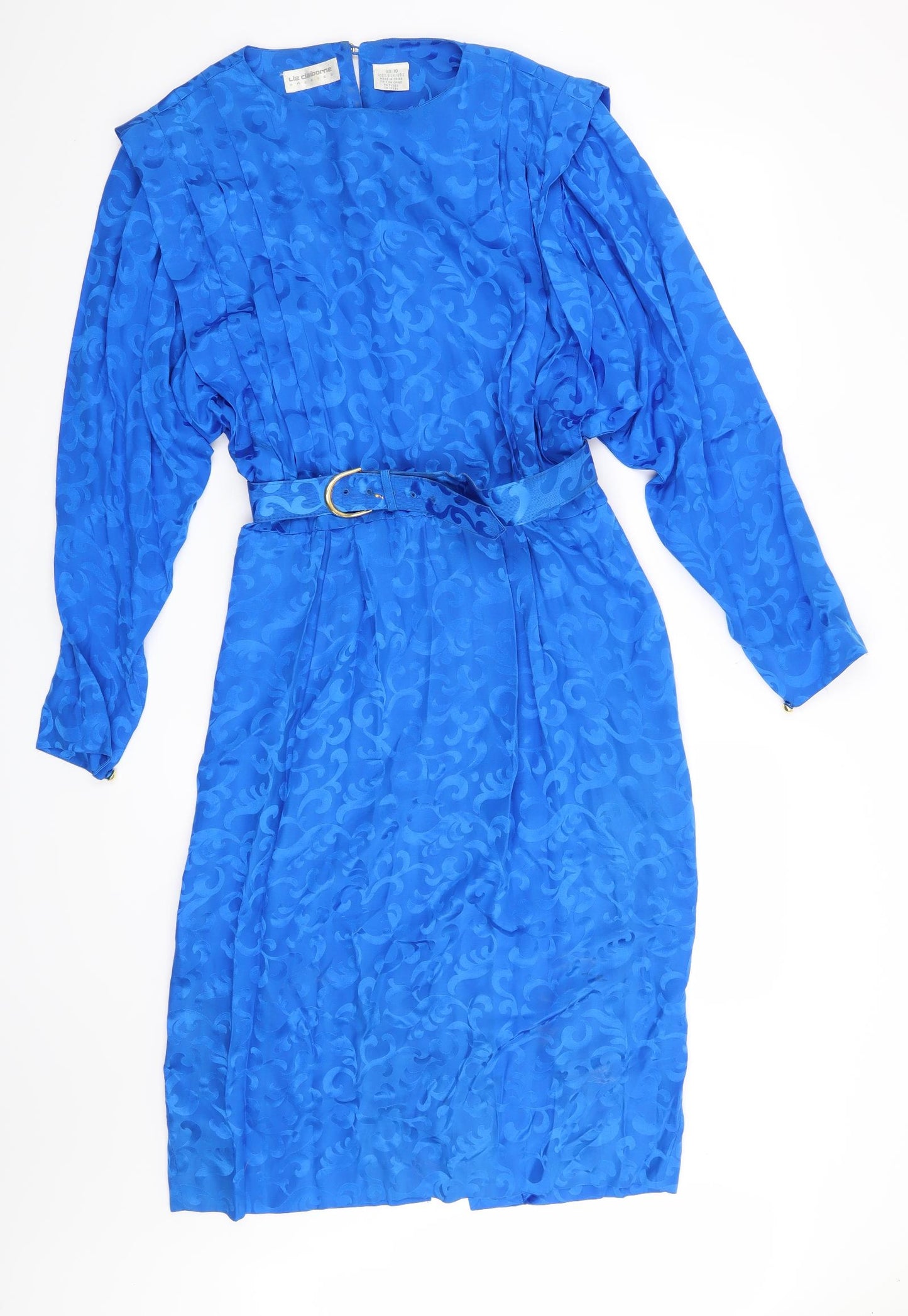 Liz Claiborne Womens Blue Floral  Shift  Size 10