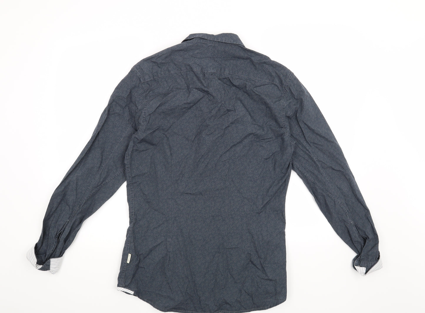 Paul Smith Mens Blue Floral   Button-Up Size S