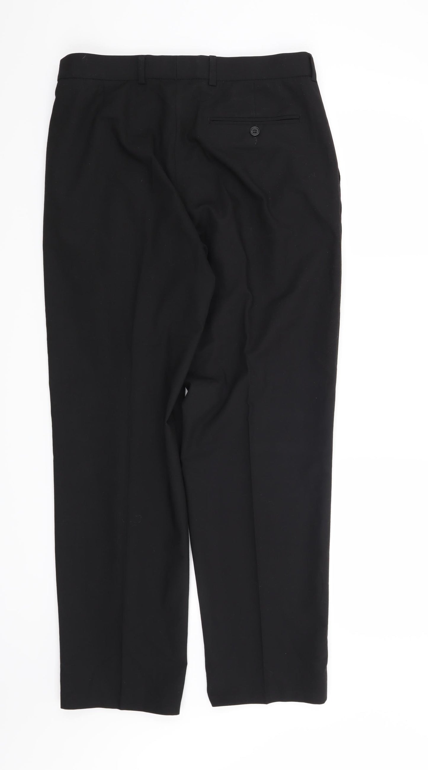 Marks and Spencer Mens Black   Trousers  Size 30 L29 in