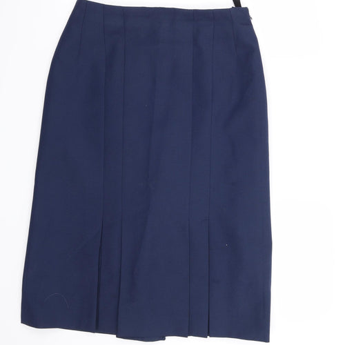 Preworn Womens Blue   A-Line Skirt Size 32 in