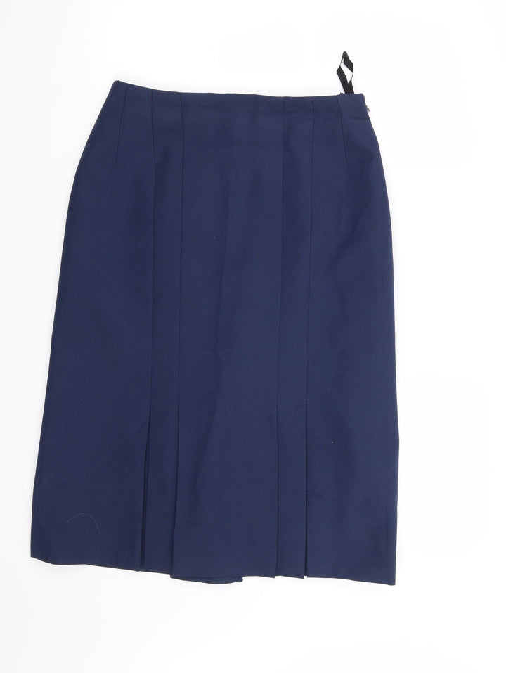 Preworn Womens Blue A-Line Skirt Size 32 in