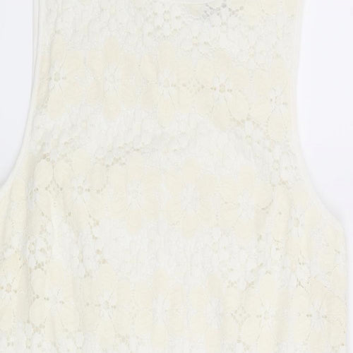 New Look Womens Beige Floral  Sheath  Size 14
