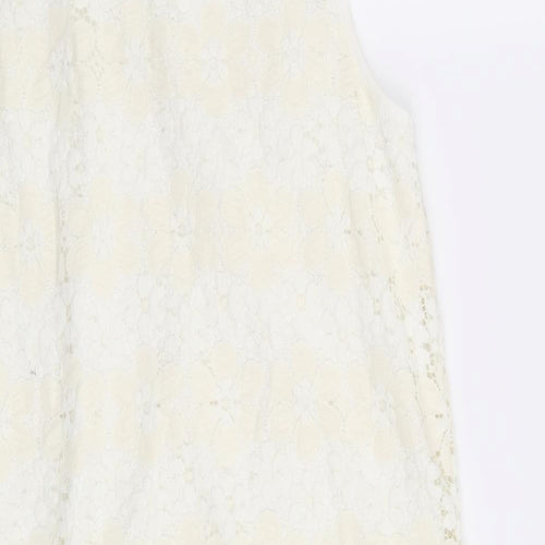 New Look Womens Beige Floral  Sheath  Size 14
