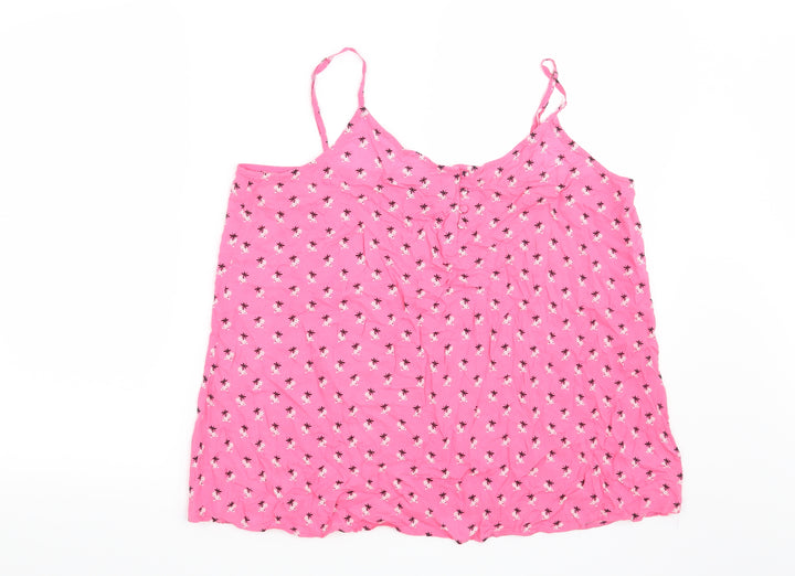 Gap Womens Pink Floral Basic Blouse Size M