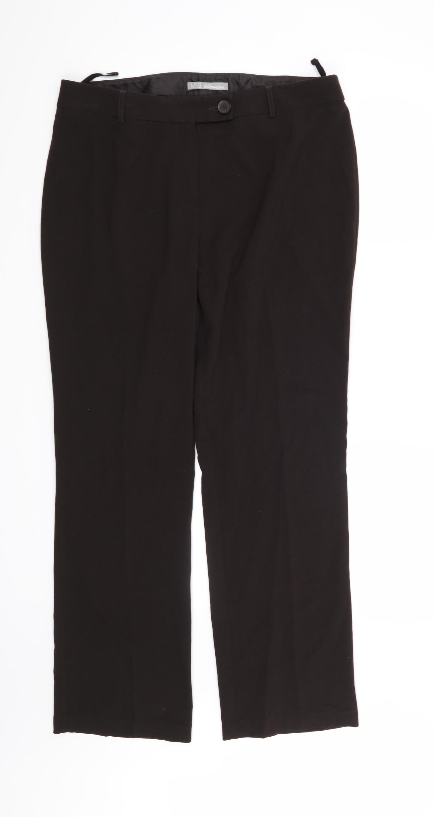 Marks and Spencer Womens Brown   Trousers  Size 14 L30 in