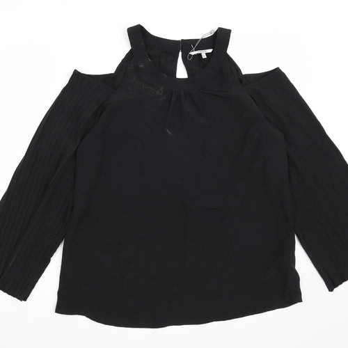 Preworn Womens Black   Basic Blouse Size M