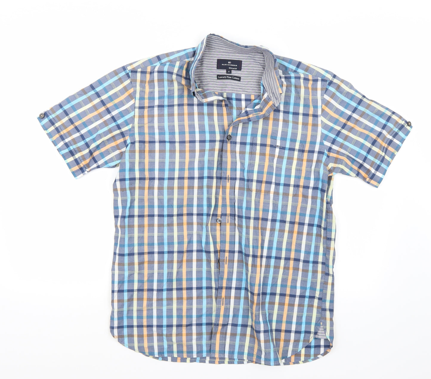Marks and Spencer Mens Blue    Button-Up Size S