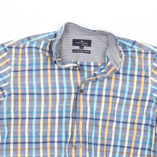 Marks and Spencer Mens Blue    Button-Up Size S