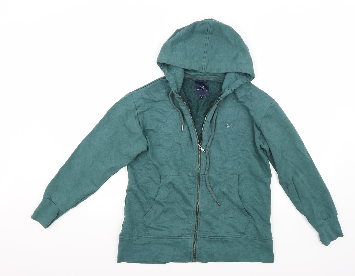 Crew Clothing Womens Green   Full Zip Hoodie Size 12