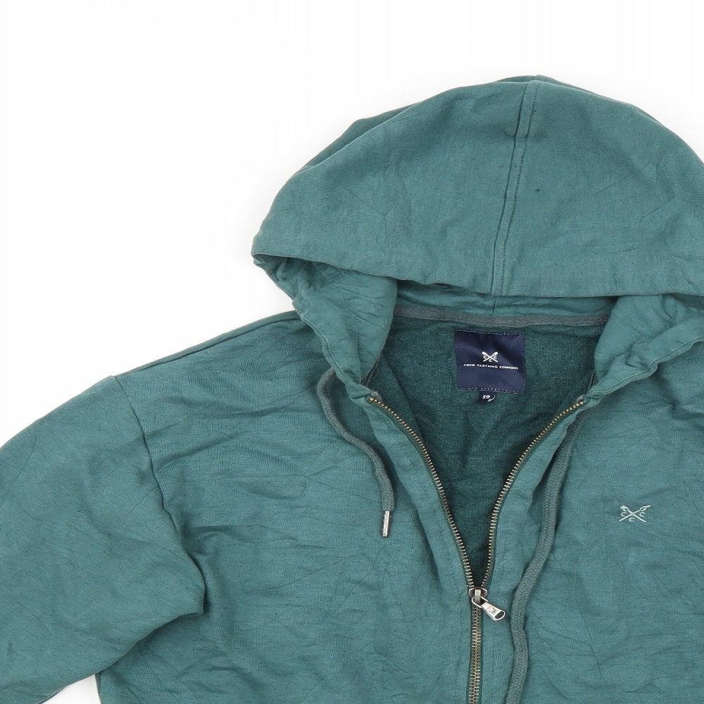 Crew Clothing Womens Green   Full Zip Hoodie Size 12