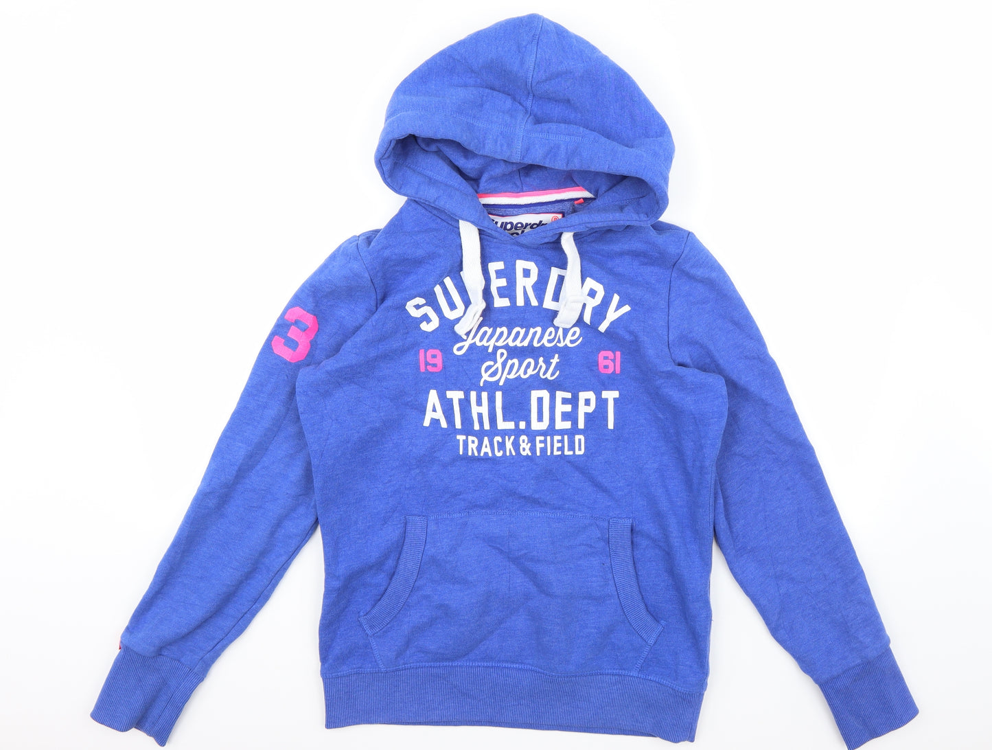 Superdry Womens Blue   Pullover Hoodie Size L