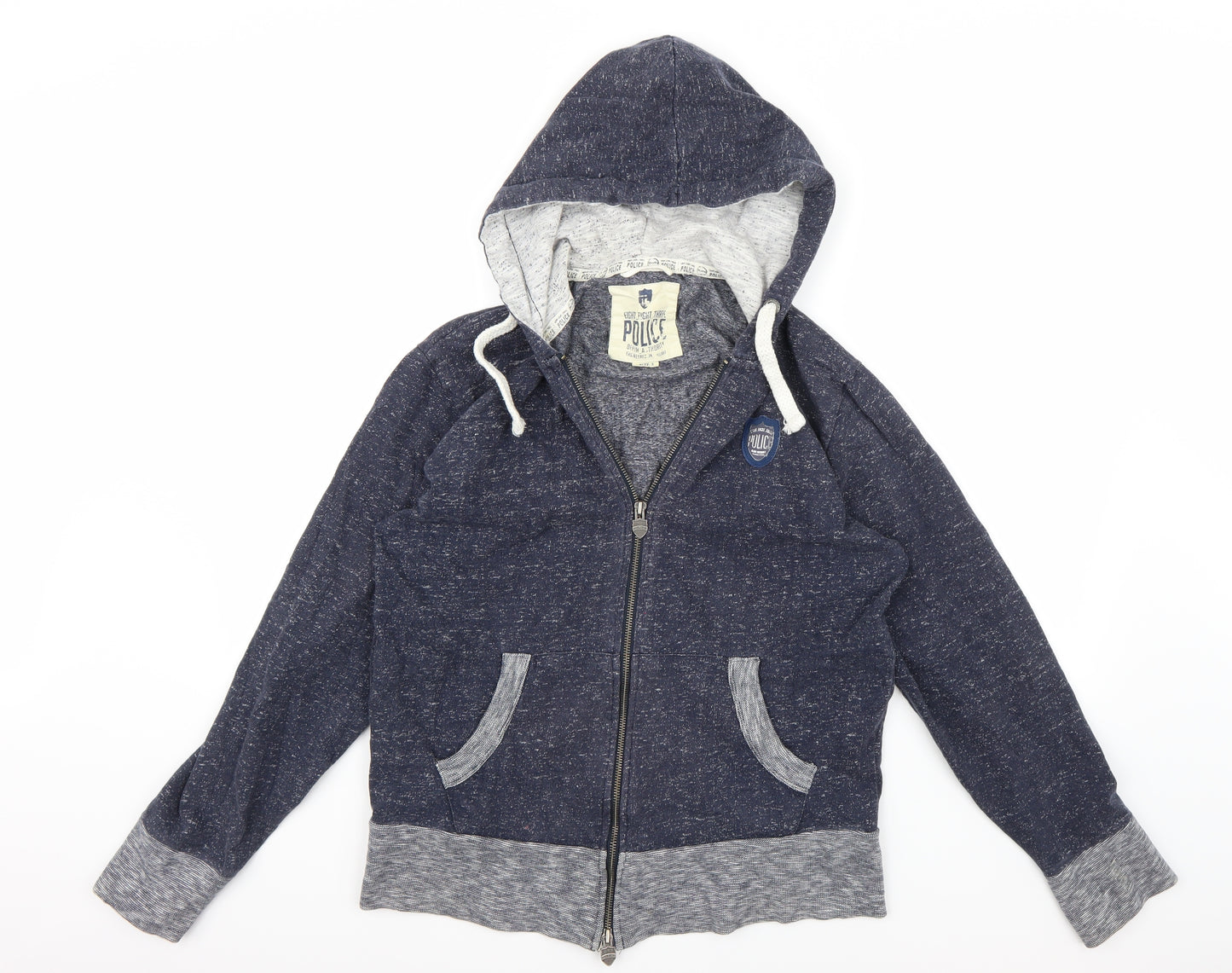 Police Womens Blue   Full Zip Hoodie
