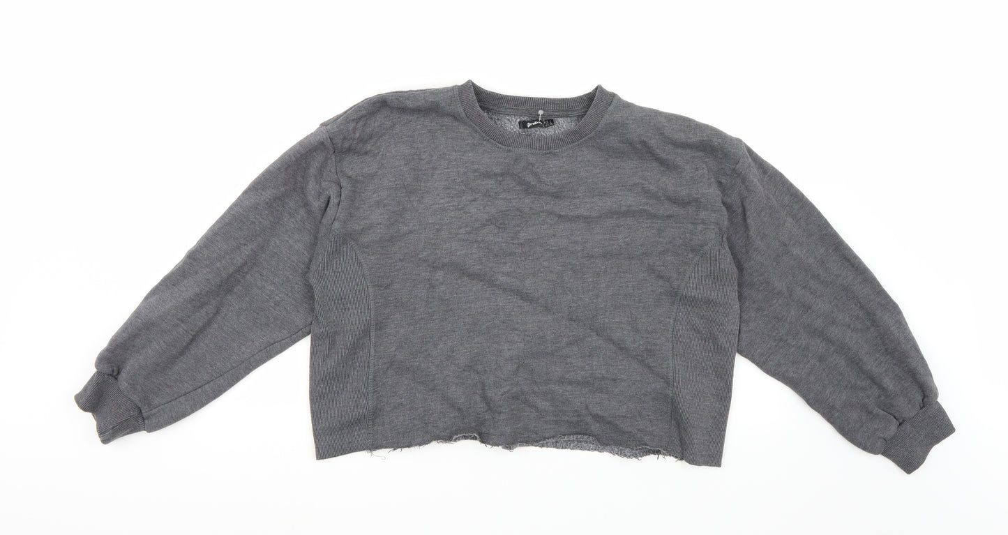 Stradivarius Womens Grey   Pullover Jumper Size L