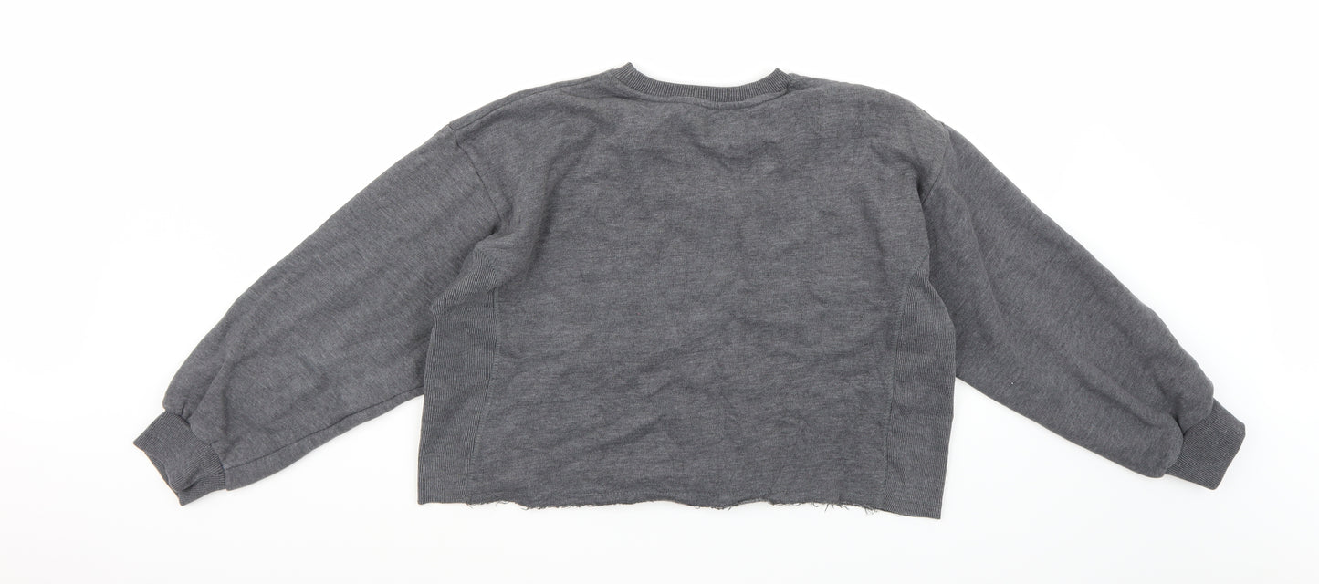 Stradivarius Womens Grey   Pullover Jumper Size L