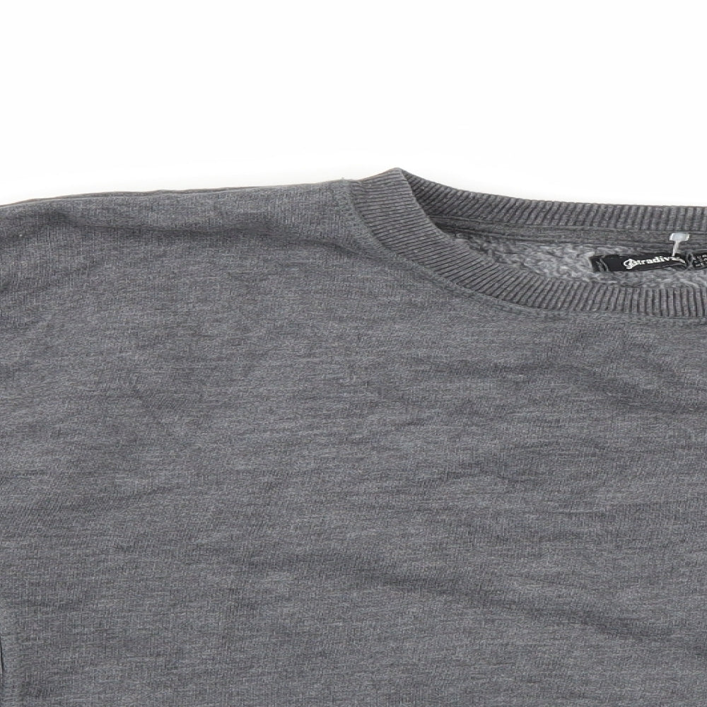 Stradivarius Womens Grey   Pullover Jumper Size L