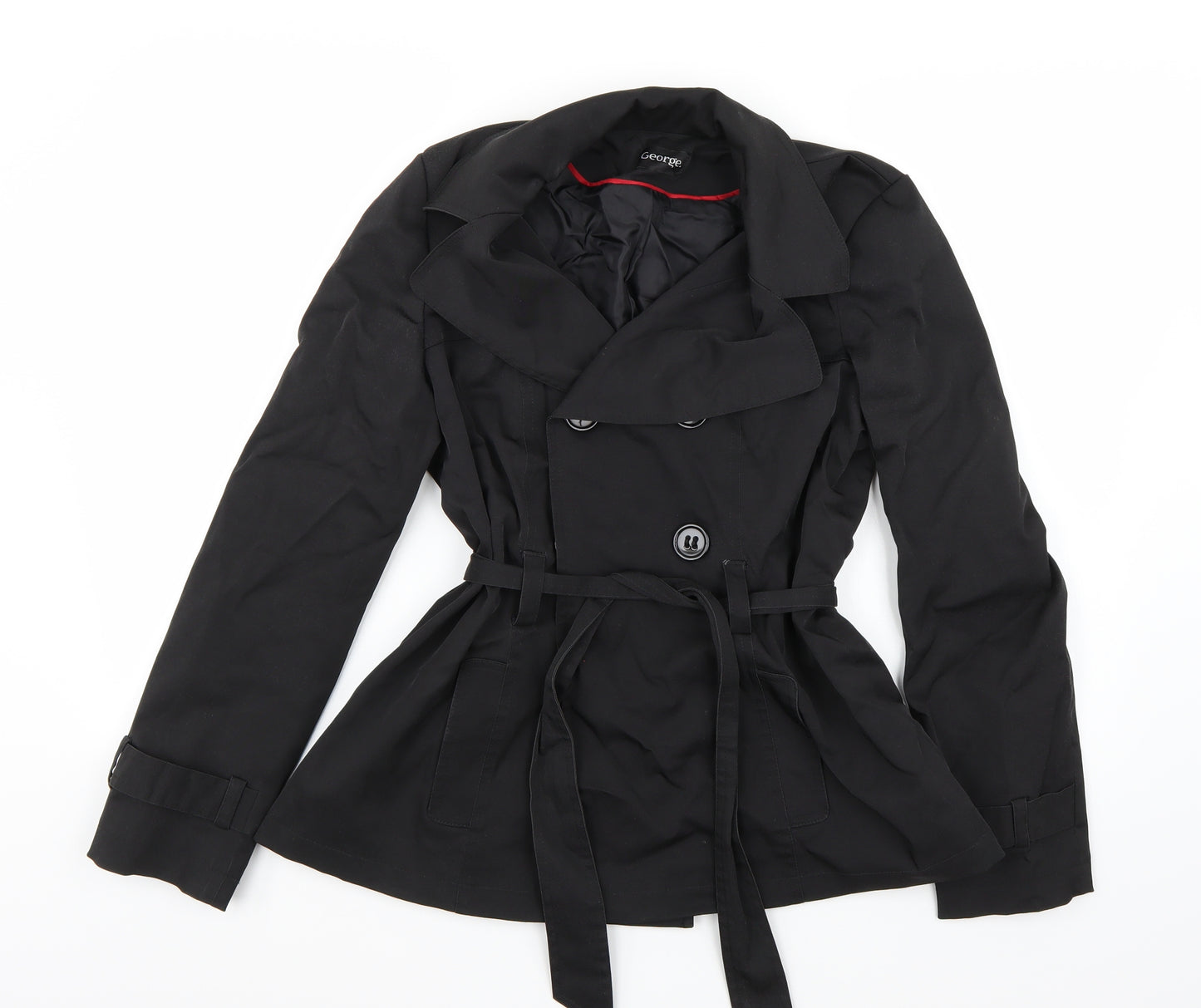 George Womens Black   Jacket Coat Size 12