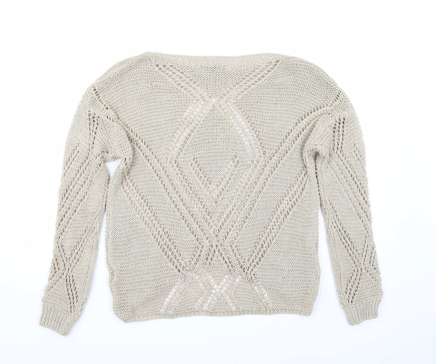 Leonard Womens Beige   Pullover Jumper Size M