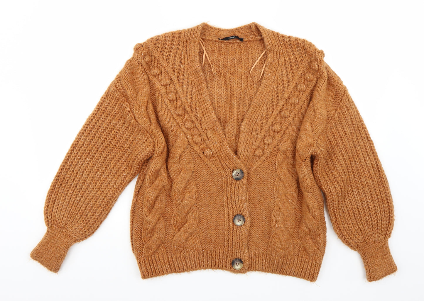 George Womens Brown   Cardigan Jumper Size S