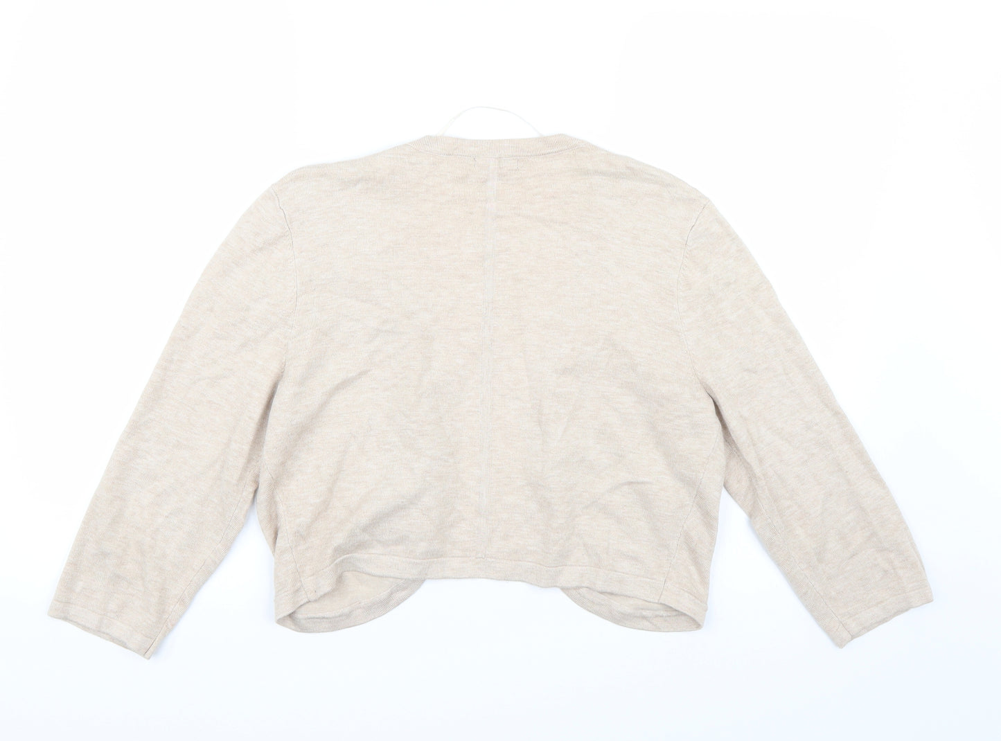 Roman Womens Beige   Cardigan Jumper Size 16
