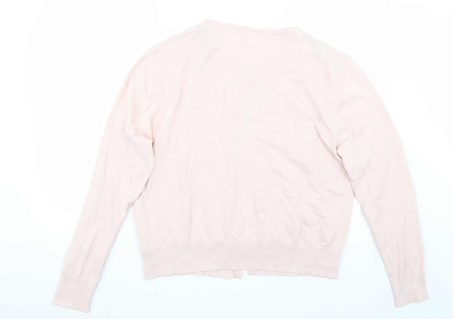 H&M Womens Pink   Cardigan Jumper Size L