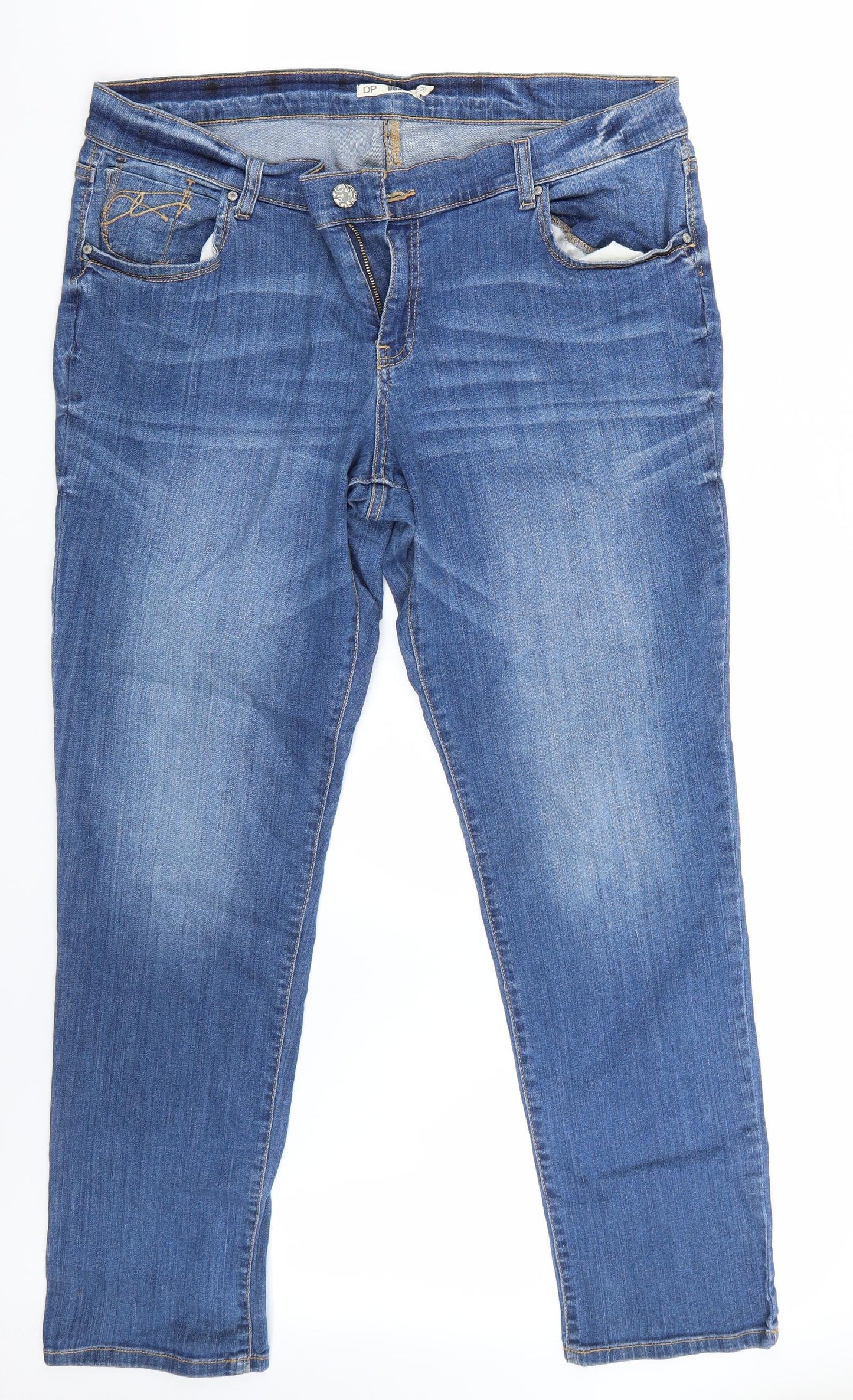 Dorothy Perkins Womens Blue   Straight Jeans Size 20 L31 in