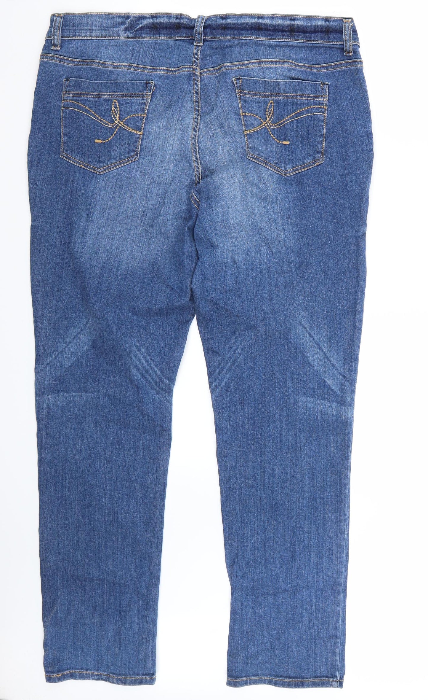 Dorothy Perkins Womens Blue   Straight Jeans Size 20 L31 in