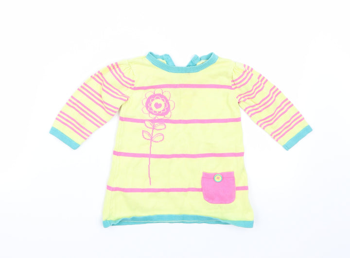 George Girls Yellow A-Line Size 6-9 Months