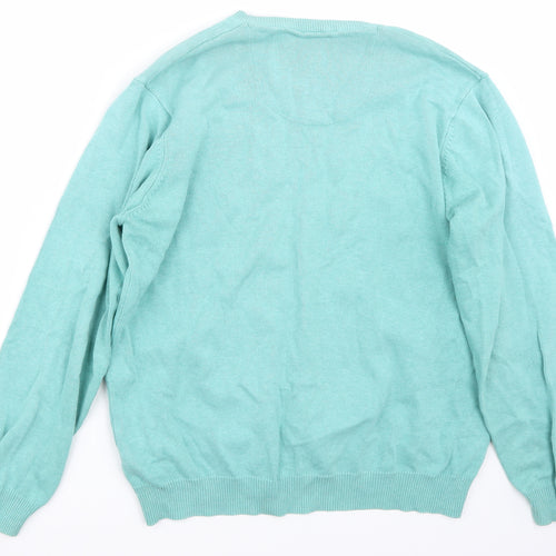 Marks and Spencer Mens Green   Pullover Jumper Size L