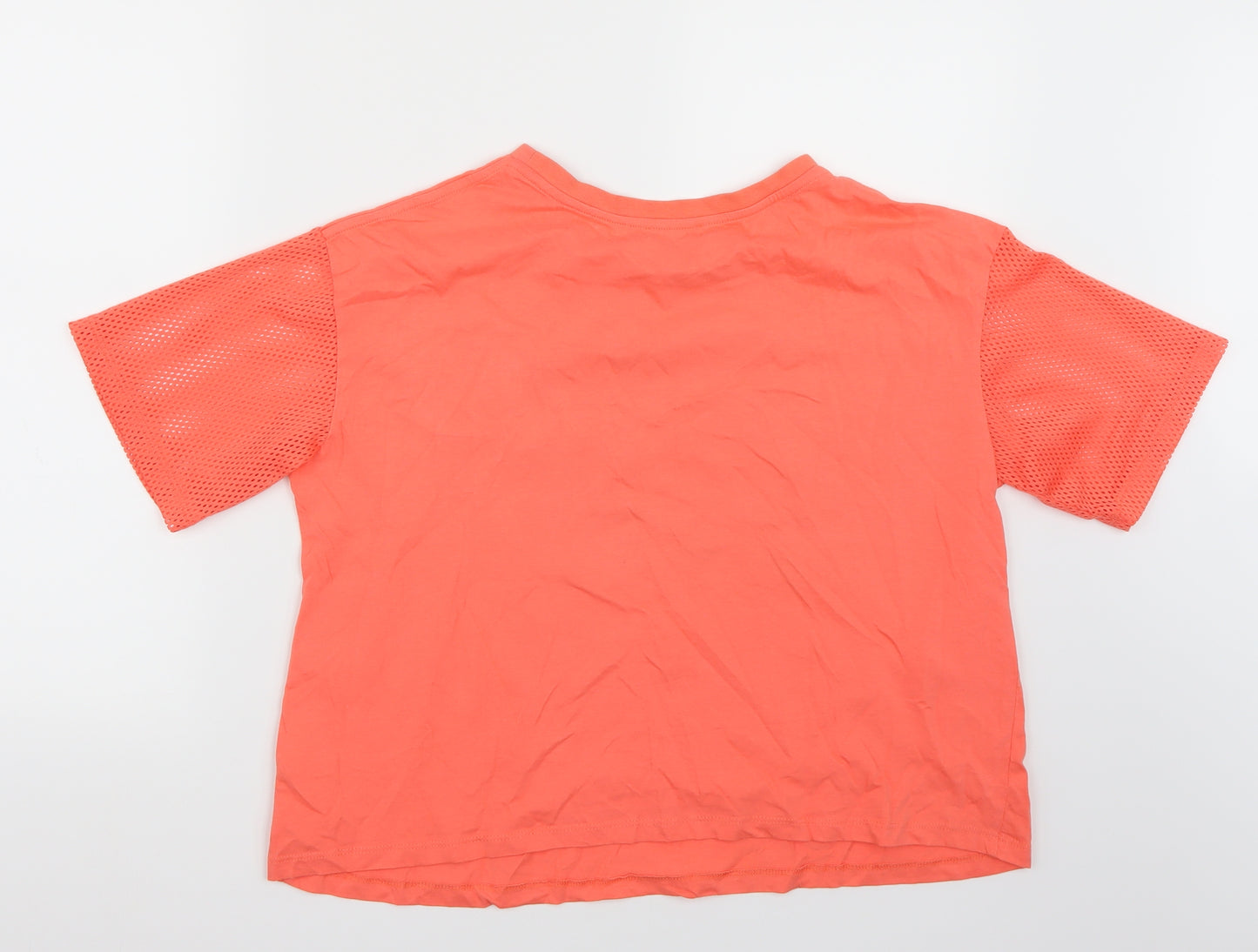Twist Womens Pink   Cropped T-Shirt Size L