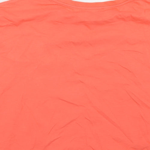 Twist Womens Pink   Cropped T-Shirt Size L